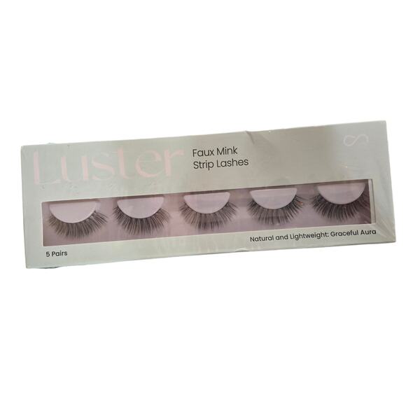 Luster False Eyelashes - 5 Pairs - Lightweight & Reusable - Picture 1 of 2